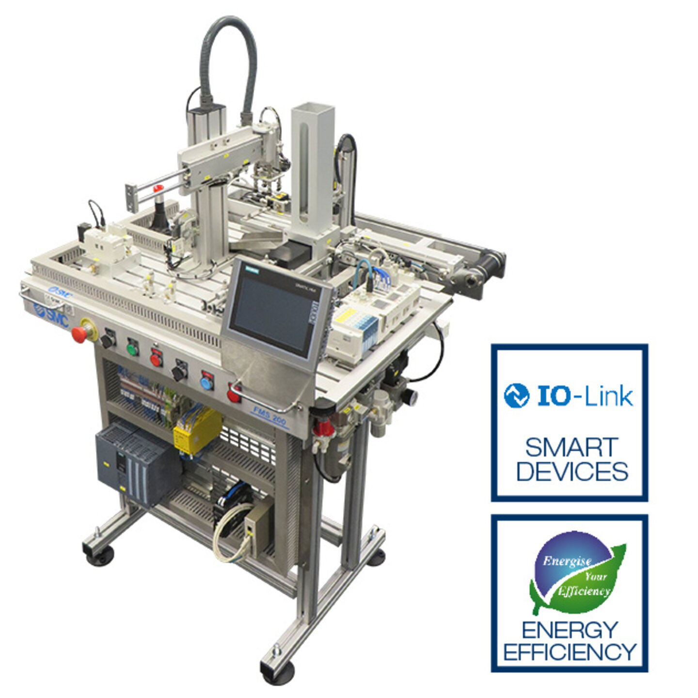 FMS-201 SE I4.0 : Station d’alimentation des bases avec dispositifs intelligents IO-Link et efficacité énergétique