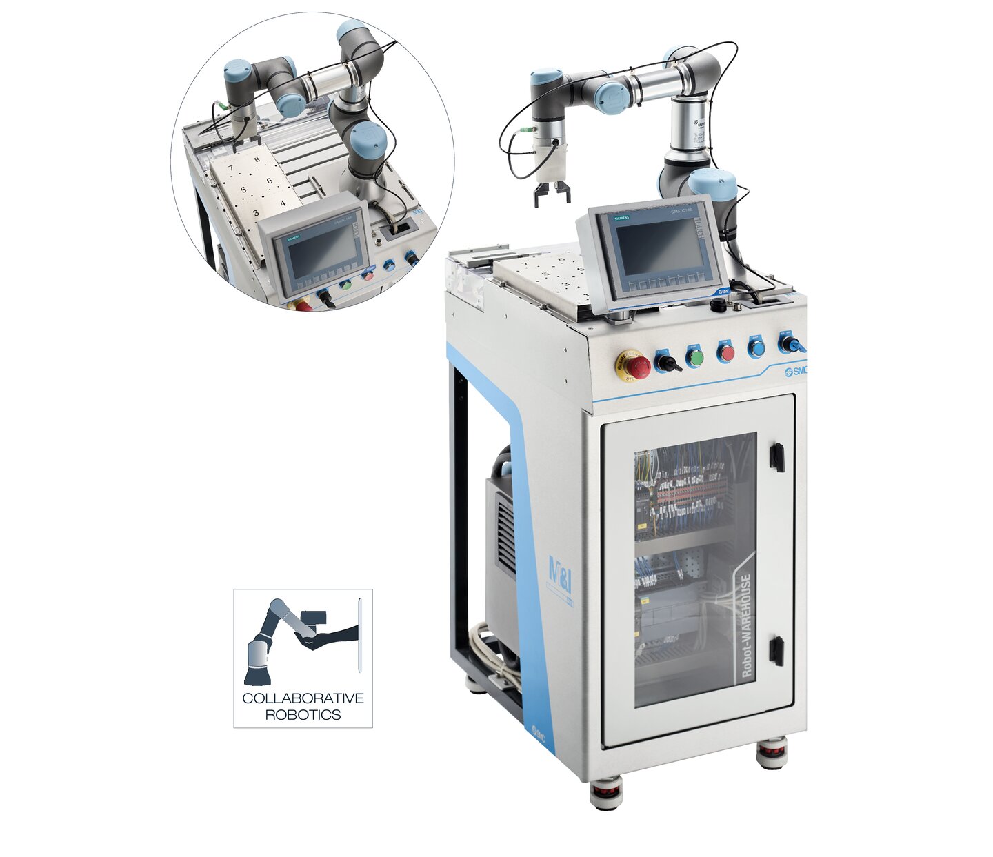 Station M&I-409 zur robotisierten Lagerung des M&I-400 Systems