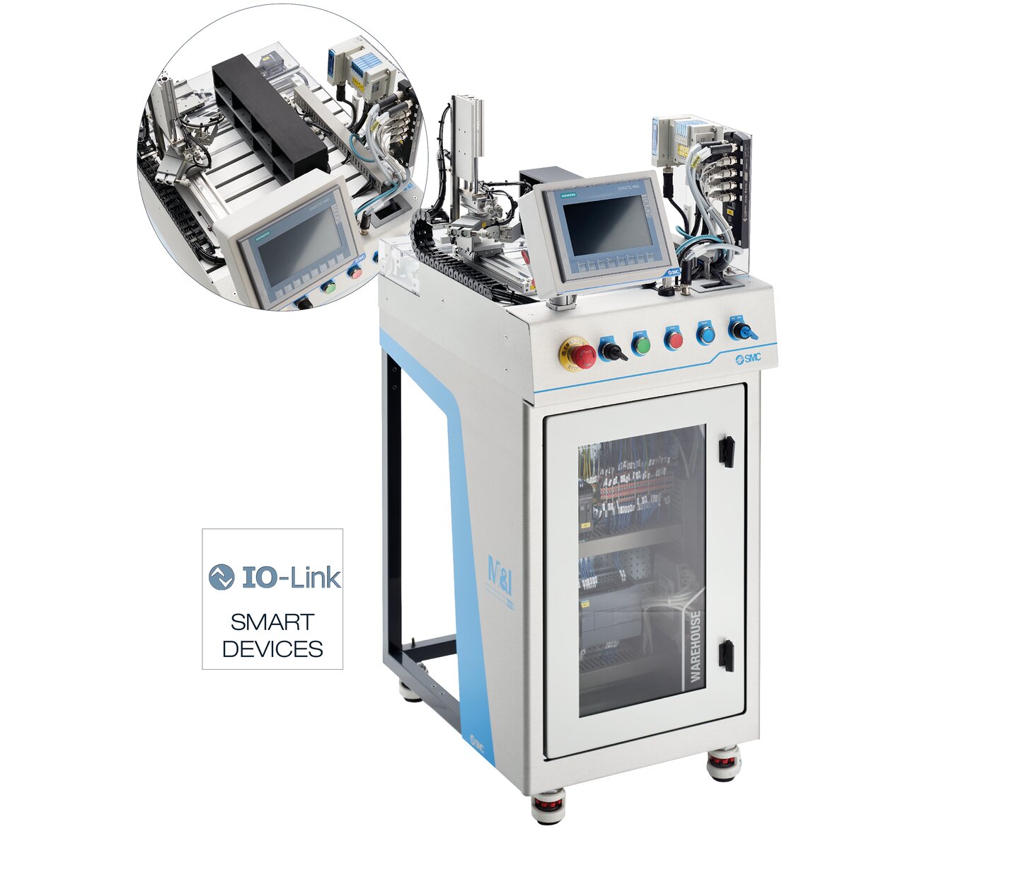 Station M&I-408 zur pneumatischen Lagerung des M&I-400 Systems